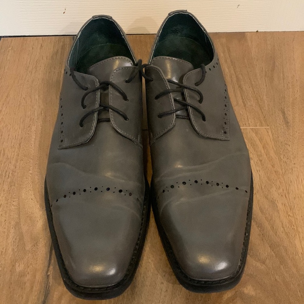 Todd Welsh Men’s Dress Shoes- Size 13- Grey/Black- EXCELLENT CONDITION!